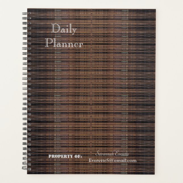 HAMbWG - Daily Planner -  Threaded Look (Front)