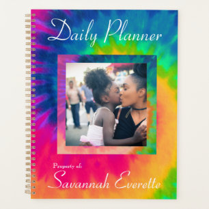 HAMbWG - Daily Planner - Tie Dye -Photo with colou