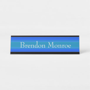 HAMbWG - Desk Name Plate - Gradient Blue