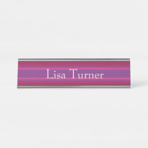 HAMbWG - Desk Name Plate - Gradient Raspberry