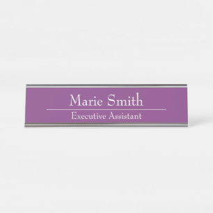 HAMbWG - Desk Name Plate - Name and title