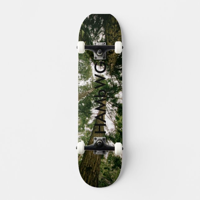HAMbWG Dsgn - Hard Maple Skateboard - Forest (Front)
