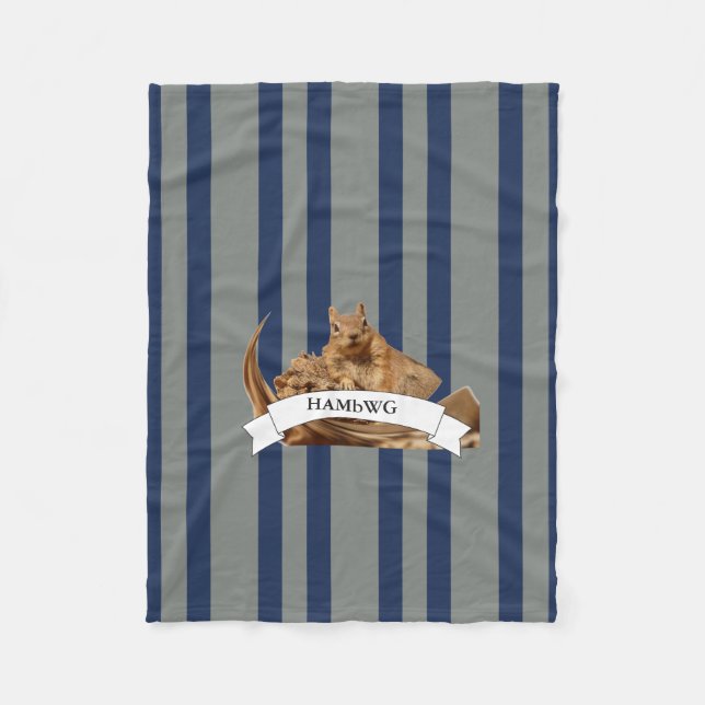 HAMbWG - Fleece Blanket - HAM Squirrel (Front)