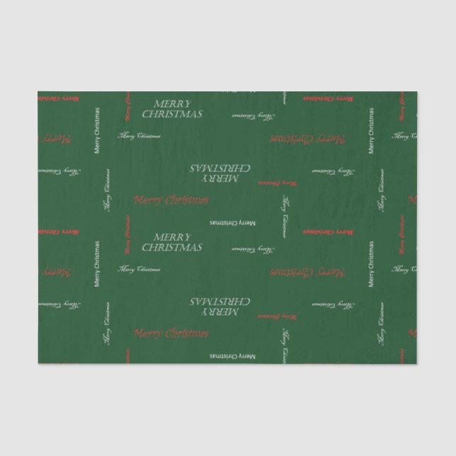 HAMbWG - Gift Tissue - Merry Christmas Paper (Front)
