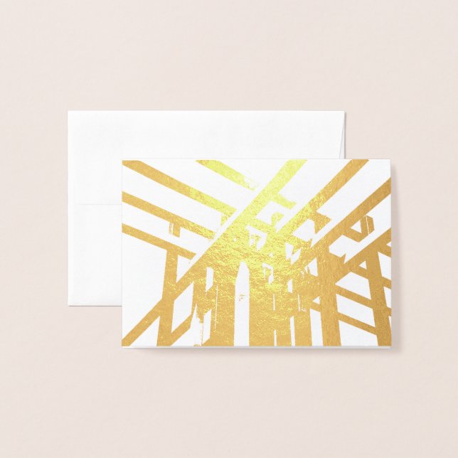HAMbWG - Gold Foil Card - Architecture - Blank (Front With Envelope)