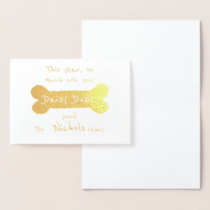 HAMbWG - Gold Foil Card - New Dog Announcement!