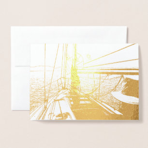 HAMbWG - Gold Foil Card - Sailing