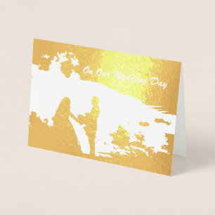 HAMbWG - Gold Foil Card - Wedding Day
