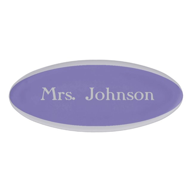 HAMbWG Grey Border Oval Name Tag (Front)
