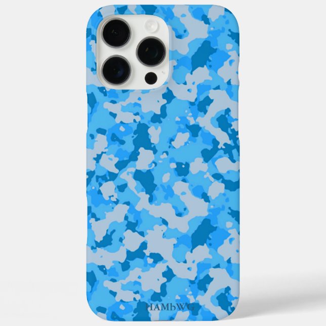 HAMbWG  I pad  - Blue Camouflage Case-Mate iPhone Case (Back)