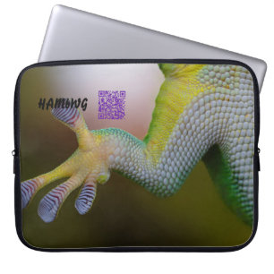 HAMbWG - Laptop Sleeve - Lizard w QR Logo