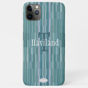 HAMbWG Light Teal Gradient Monogram iPhone 11 Pro Max Case
