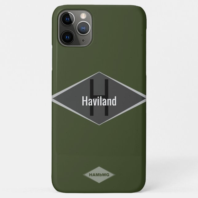 HAMbWG Monogram Custom Colour Case-Mate iPhone Case (Back)