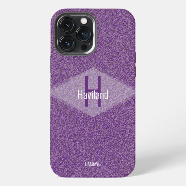 HAMbWG Monogram Mottled  Design iPhone Case (Back)