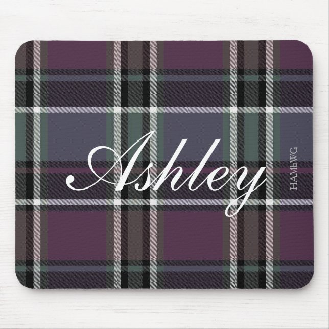 HAMbWG - Mousepad - Amethyst Plaid (Front)