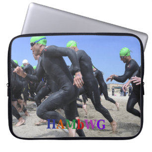 HAMbWG - Neoprene Laptop Sleeve - Triathlon