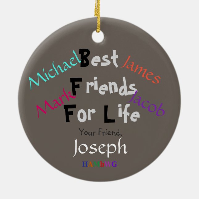 HAMbWG - Ornament - Emoji - BFFLs (Back)