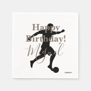 HAMbWG -  Personalised Napkin - Soccer Player