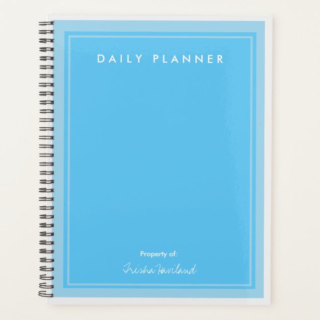 HAMbWG - Photo Daily Planner - Blue (Front)