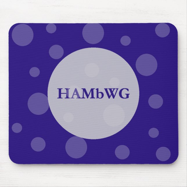 HAMbWG Polka Dots on any colour background Mouse Pad (Front)