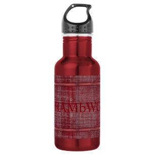 HAMbWG Red/Red Water Bottle (18 oz)