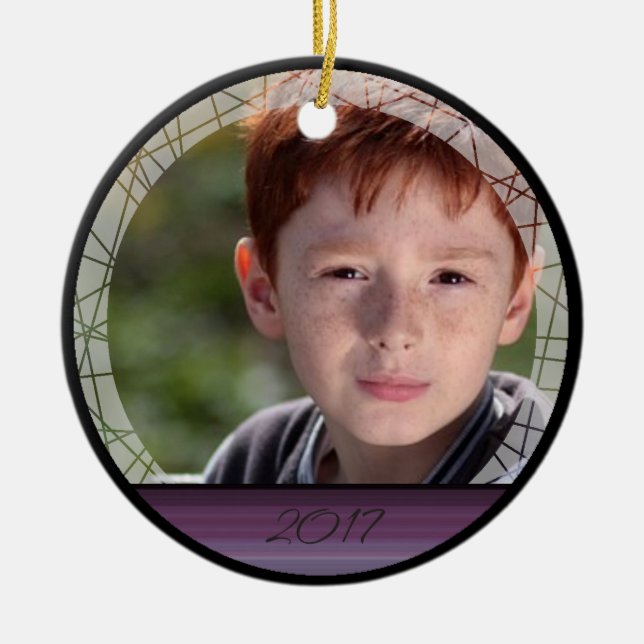 HAMbWG - Round Ornament - Plum (Front)