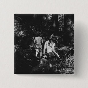 HAMbWG - Square Button - Hiking