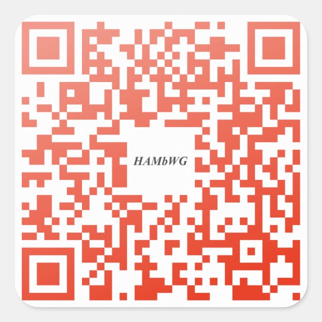 HAMbWG - Stickers - Red QR Logo (Front)