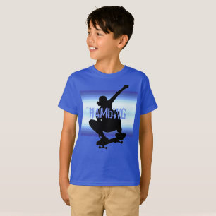 HAMbWG - T Shirt - Moonlight Skate Boarder