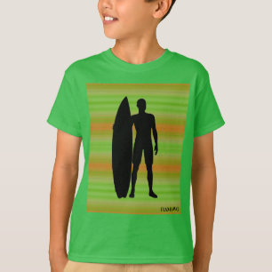 HAMbWG - T Shirt - Olive Gradients Surfer