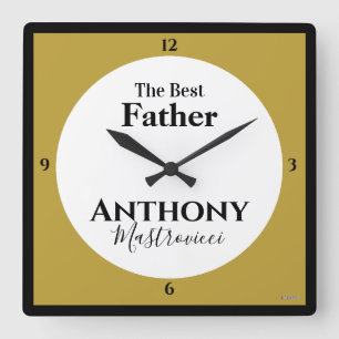 HAMbWG The Best Father - Wall Clock