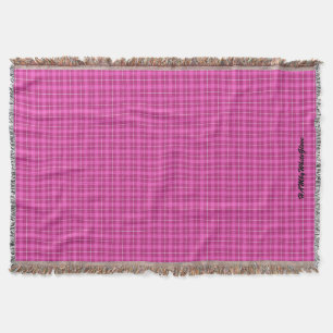 HAMbWG - Throw Blanket - L. Pink Plaid