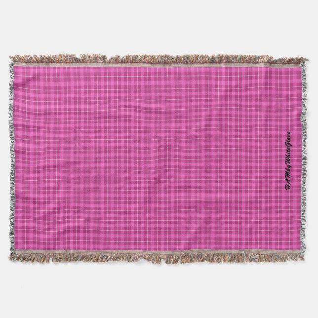 HAMbWG - Throw Blanket - L. Pink Plaid (Front)