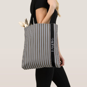 HAMbWG - Tote Bag - Pearl Coloured Stripe