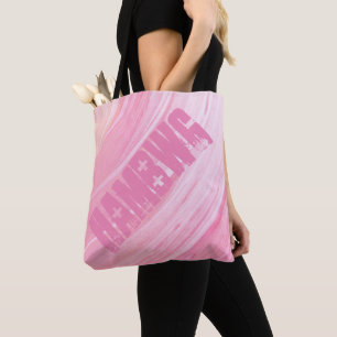 HAMbWG - Tote Bag - Pinky Peach Swirl w/ HAMbWG