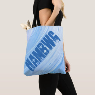 HAMbWG - Tote Bag - Silver Violet Swirl HAMbWG