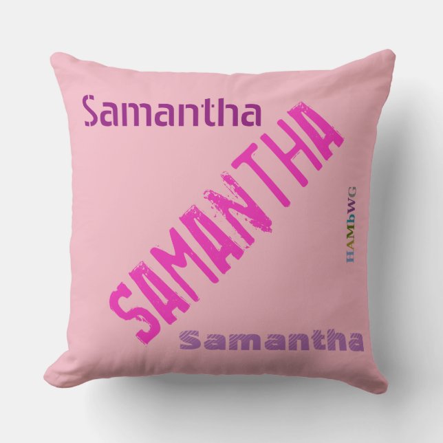 HAMbWG Vanity Pillow - Add your name (Front)