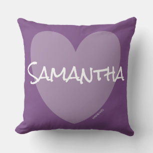 HAMbWG Vanity Pillow Heart in any colour with name
