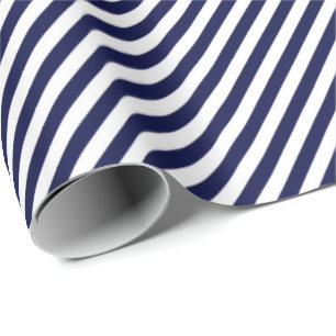 HAMbWG Wrapping Paper - Navy White Stripe