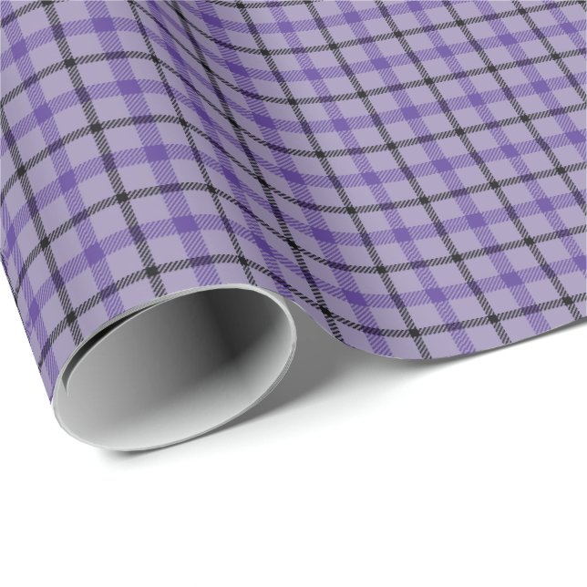 HAMbWG Wrapping Paper - Purple Tartan (Roll Corner)