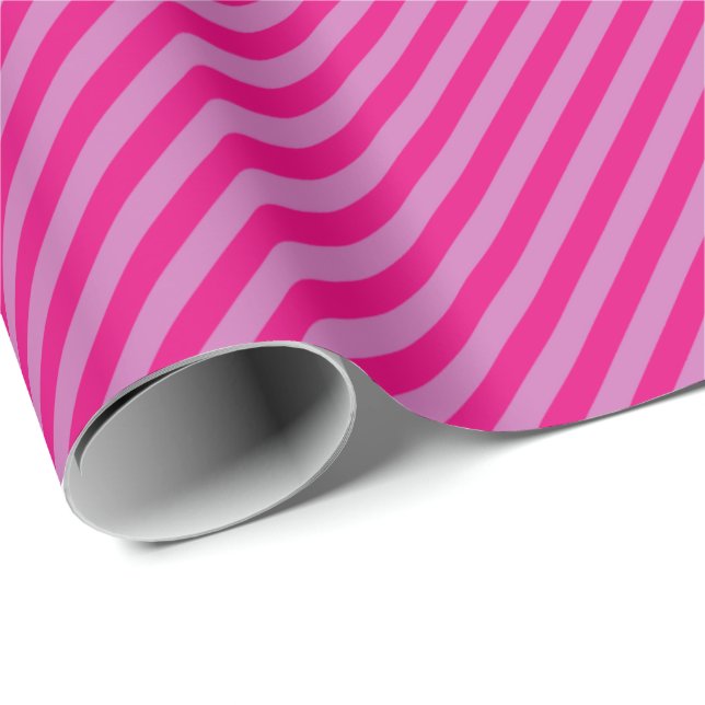 HAMbWG Wrapping Paper - two Tone Pink Stripe (Roll Corner)