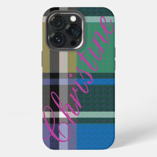HAMbWG Xtreme Phone Case Bright Plaid w Lavender