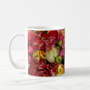 HAMbyWG 11 oz White Mug - Colourful Roses