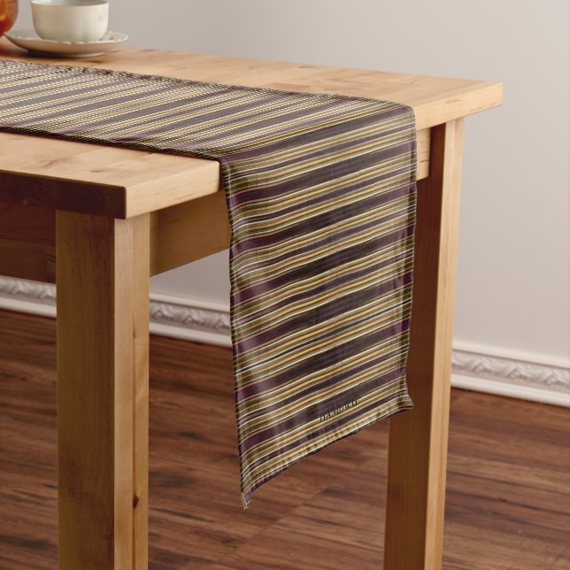 HAMbyWG 14" x 721 Table Runner - Burgundy Gradient (In Situ)
