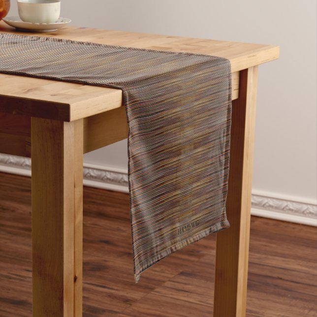HAMbyWG 14" x 721 Table Runner - Colourful Bronze (In Situ)