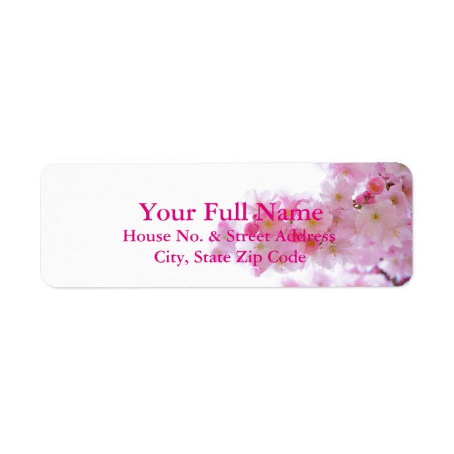 HAMbyWG - Address Labels - Cherry Tree (Front)