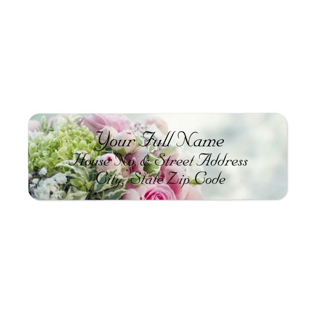 HAMbyWG - Address Labels - Wedding Bouquet (Front)