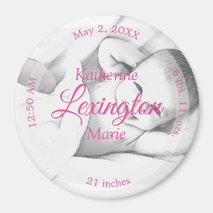 HAMbyWG - Baby Birth Announcement Magnet