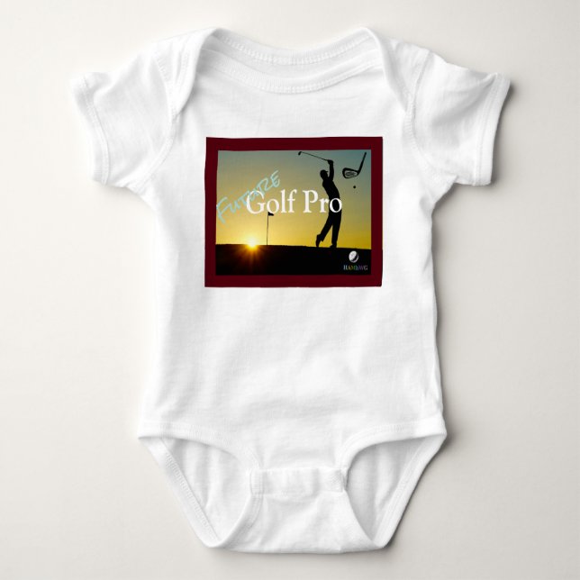 HAMbyWG - Baby T-Shirt - Boy Future Golf Pro Baby Bodysuit (Front)