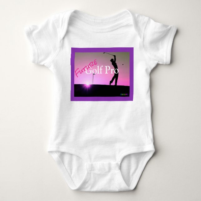 HAMbyWG - Baby T-Shirt - Girl Future Golf Pro Baby Bodysuit (Front)